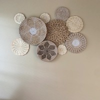 Keranjang Rumput Laut Vertikal Gaya Art Deco, Hiasan Dinding Ruang Tamu & Dekorasi Gantung untuk Hotel