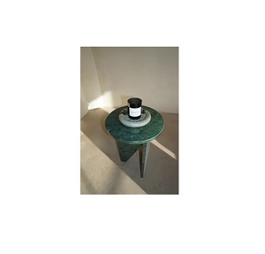 Table d'appoint à thème luxueux en verre rond Fabricant et exportateur de table d'appoint de lit de qualité supérieure d'Inde - Product Image 1