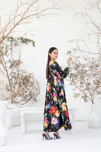 Robe longue inde et pakistanaise de qualité supérieure pour dames robes d'hiver pour dames tissu discontinues de qualité d'exportation - Product Image 4