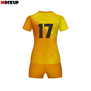 High Quality Women <b>Volleyball</b> Uniform <b>Set</b> Custom Logo Quick Dry Breathable Sublimation Printed Jersey and Shorts Sportswear - Product Image 3