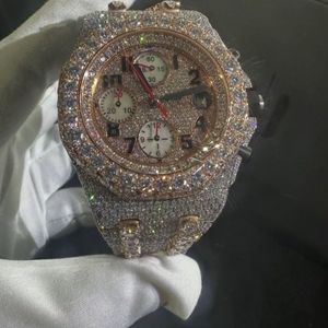 Reloj de lujo VVS Moissanite | Iced Out Esqueleto presidencial | Pasa el probador de diamantes al por mayor - Product Image 2