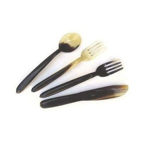 Ensemble de couverts en corne à thème Beige, outils de salle à manger, épandeur, meilleure vaisselle, conception de finition personnalisée disponible - Product Image 6