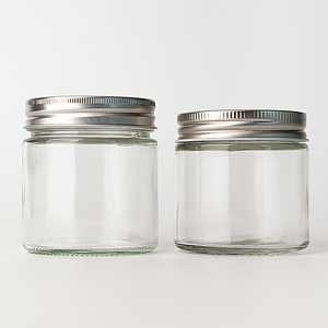 Bon marché 100ml 150ml 200ml petits pots à <span class=keywords><strong>confiture</strong></span> ronds en verre avec couvercle <span class=keywords><strong>pot</strong></span> de cornichons de stockage pour la nourriture - Product Image 4