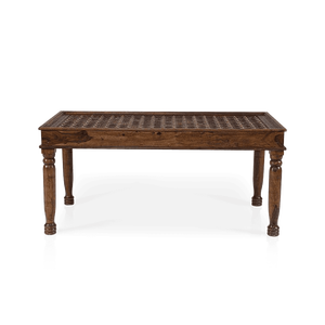 Table à manger carrée minimaliste moderne en bois massif et laiton pour bureau à domicile ou petit restaurant à usage d'appartement - Product Image 2