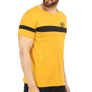 Camiseta con cuello redondo para hombre Diseño duradero de secado rápido para exteriores con color sólido Último estilo - Product Image 3