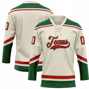 Maillot de hockey sur glace personnalisé par sublimation, respirant, 100 % polyester, édition Spécial Fête Nationale 2026 – Meilleures ventes - Product Image 1