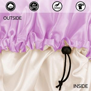 Nouveaux bonnets originaux Bonnet en satin soyeux double couche pour cheveux naturels et bouclés de haute qualité - Product Image 6