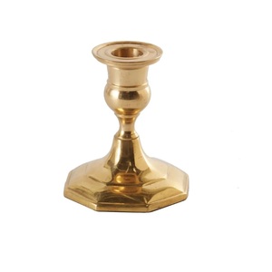 Bougeoir de décoration de table avec du vernis pour la vente en gros taille personnalisée bougeoir en laiton avec décoration de la maison - Product Image 4