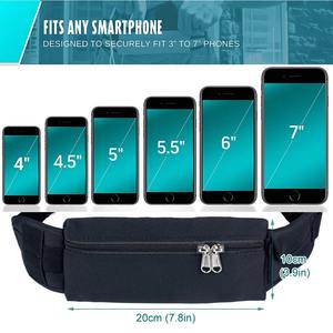 Soporte de cintura ajustable, ligero e impermeable para correr, cinturón deportivo, bolsillo con cremallera, OEM/ODM Essentials, riñonera para teléfono y bebé - Product Image 4
