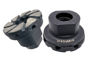 Disque diamanté turbo à double couche pressé à chaud de 40 mm pour le ponçage et le meulage des bords serrés et des coins internes du béton - Product Image 5