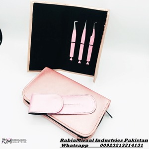 RMI แหนบถอนขนตาสเตนเลสเกรดพรีเมี่ยมพร้อมที่จับกันลื่นเพื่อแยกและจัดวางขนตาแต่ละ RMI-MZ-LT-1680 - Product Image 2