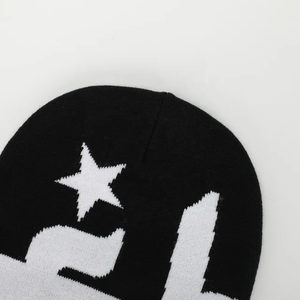 หมวกบีนนี่สไตล์ฮิปฮอปหมวกเล่นสกีฤดูหนาวลายหัวกะโหลกทำจากอะคริลิคใช้ได้ทั้งชายและหญิง - Product Image 2