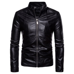 Veste en cuir véritable de style motard, de haute qualité, personnalisable, brun foncé, cirée, imperméable, faite à la main pour hommes - Product Image 6