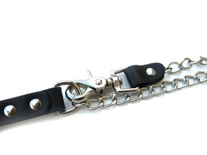 ปลอกคอหนังแท้พรีเมียมสำหรับ BDSM แบบปรับได้ พร้อมซับในหนังกลับ สามารถเลือกสีและดีไซน์ได้ - Product Image 6