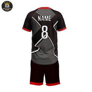 Uniforme de rugby de vêtements de sport pour hommes Logo sur mesure et nom de l'équipe uniforme imprimé 100% polyester matériel respirant évacuation de la sueur - Product Image 3