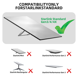 Support mural robuste Starlink Gen 3 V4 pour avant-toit, résistant aux intempéries, avec adaptateur de tuyau mural long - Product Image 3