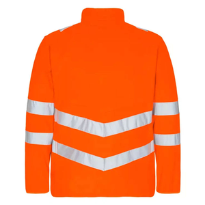 Veste de sécurité routière en tissu polyester brillant avec réflecteurs durables, veste de sécurité de qualité professionnelle en polyester - Product Image 4
