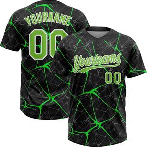 Maillot de baseball personnalisé pour jeunes, rose et noir, col en V, chemises de softball avec nom d'équipe, numéro et logo personnalisés, cousus à deux boutons - Product Image 5