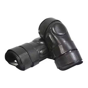 Rodilleras de Cuero Vacuno Marrón de Alta Calidad para Equitación, 100% Cuero, con Logotipo Personalizado, Par para Adultos, Carreras de Caballos - Product Image 4