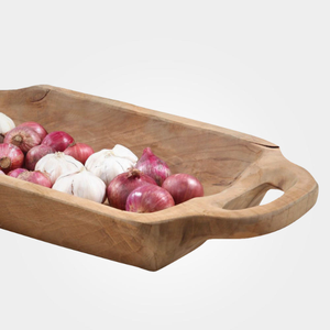 Plateau Offre Spéciale en teck de Barcelone de haute qualité accessoires de cuisine naturels plateau polyvalent pour tous les fruits et légumes - Product Image 3