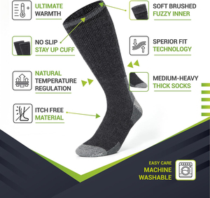 Chaussettes thermiques athlétiques antidérapantes personnalisées pour adultes Chaussettes antidérapantes pour le sport Chaussettes de sport extensibles de dernière conception avec service OEM - Product Image 6