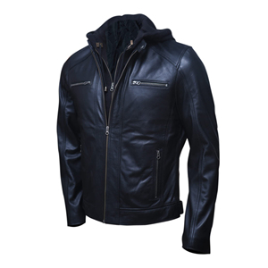 Veste en cuir pour hommes dernière conception pour hommes vestes en cuir de haute qualité à fermeture éclair classique de style universitaire directe d'usine - Product Image 2