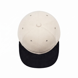 Casquette de baseball unisexe adulte en toile épaisse à visière plate, couleur unie, avec visière contrastante, ajustée, décontractée, toutes saisons - Product Image 6