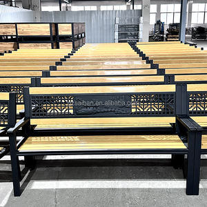 Banc en métal extérieur classique héritage banc urbain meubles banc de jardin pour 2-3 places - Product Image 6