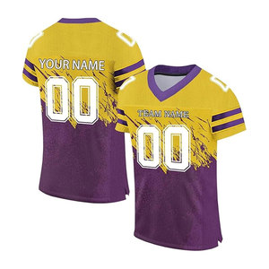 Maillot de football universitaire vintage personnalisable pour hommes T-shirt personnalisé de football américain - Product Image 6