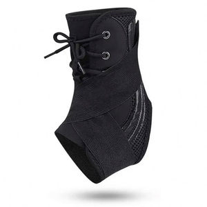 Attelle de soutien de la cheville en néoprène haute performance pour l'entraînement sportif, fermeture à lacets, conception respirante, protection complète - Product Image 4