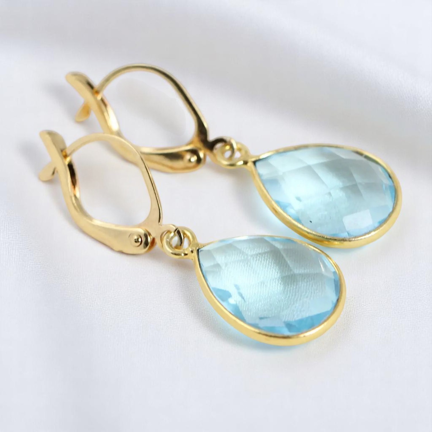 Topaze Bleue Quartz Or