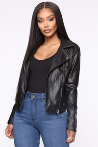 Blouson Moto Femme Classique Nouvelle Collection 2025 en Polyester Haute Qualité Respirant Imperméable Hiver Uni Teint Tricoté pour - Product Image 4