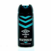Déodorant en spray Umbro Ice pour homme - Formule chimique longue durée, parfum aquatique, usage adulte