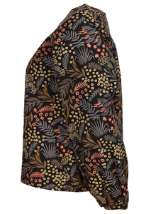 Haut pour femme de qualité supérieure, 100 % coton, col rond et manches bishop fluides, léger, respirant, vêtement décontracté - Product Image 4