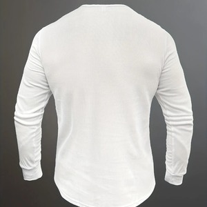 เสื้อเชิ้ตผู้ชายเสื้อผ้ามือสองสีดำหนาน้ำหนักมากเสื้อเชิ้ตผ้าฝ้าย100% ระบายอากาศได้ดี - Product Image 2