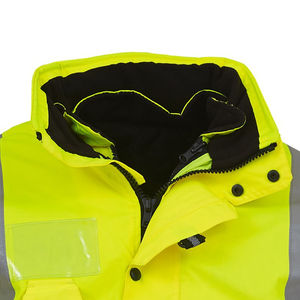 Chaqueta reflectante de trabajo personalizada para hombre, ropa de trabajo de seguridad desmontable de invierno, chaqueta desmontable de 3 formas de llevar, abrigo cálido - Product Image 4