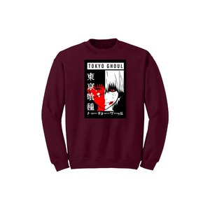 Colección de Anime 100%, sudadera de algodón con estampado de bolsillos para mujer, Polar, informal, de invierno, con cuello redondo, tejido frontal, serigrafía - Product Image 5