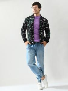 Vestes de baseball varsity en satin personnalisées pour hommes, imprimées par sublimation, de haute qualité, longues vestes coupe-vent pour hommes - Product Image 6