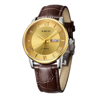 OEM ODM Premium Luxus Herren Echtleder Mechanische Uhr 42MM Saphirglas NH36 Automatik Dress Armbanduhr