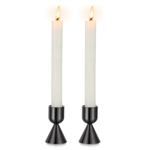 Bougeoir chauffe-plat noir fait à la main qualité supérieure éclairage décor bougeoir conception symétrique arrivée chaude - Product Image 4