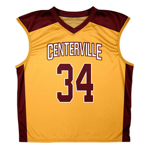 Maillot de lacrosse réversible personnalisé avec nom et numéro du joueur, design sublimé, 100 % polyester, sans manches, vêtements de sport sur mesure en gros - Product Image 3