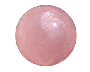 Esfera curativa de cuarzo rosa Heartfelt Serenity, hermosa Bola de piedras preciosas pulidas para la manifestación del amor y el despertar espiritual - Product Image 1