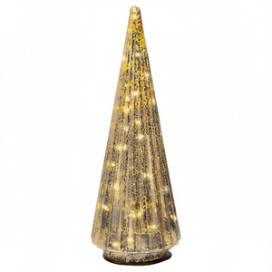 Adorno Navideño MicroLED Dorado para Árbol de Navidad 489498, 20 Luces, 11x31.5cm, Bola para Decoraciones Navideñas Kaemingk - Product Image 3