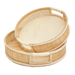 Beautiful, Classic Serving <b>Tray</b> Sustainable Rattan <b>Tray</b> Ideal For <b>Table</b> Decoration & Everyday Use Wholesale From Vietnamese. - Product Image 2