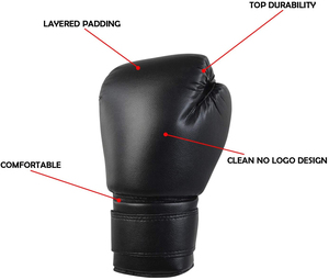 Alta calidad PU cuero adultos hombres/mujeres guantes de boxeo equipo personalizado impreso guantes de boxeo tarifa al por mayor moda personalizada - Product Image 6