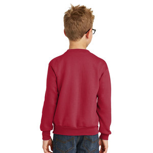 Sweats ras du cou unis pour les jeunes Sweats d'école de base en molleton à col rond pour l'hiver - Product Image 6