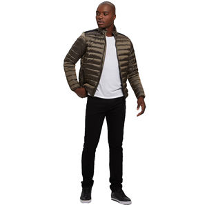 Nueva chaqueta North personalizada de alta calidad al por mayor, chaqueta ligera con cara acolchada para hombre, chaqueta impermeable informal con embalaje personalizado - Product Image 3