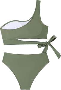 ชุดว่ายน้ำสตรี baishiwei หรูหราชุดว่ายน้ำ2025ฤดูร้อนชุดว่ายน้ำวันพีซเปิดหลังถอดสายได้ชุดชายหาดแบบกลวงหรูหราขนาดใหญ่พิเศษ - Product Image 2