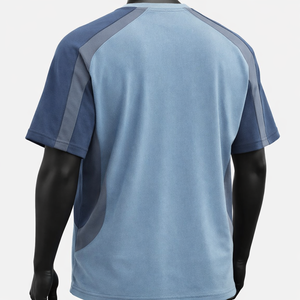 Camiseta Deportiva de Secado Rápido para Hombre, Transpirable, de Poliéster, para Gimnasio, Running, Fitness, con Logotipo Personalizado, Manga Raglán, Ropa Deportiva - Product Image 3