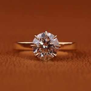 Bague en argent 925 avec diamant moissanite ovale créé en laboratoire personnalisé IGI, bague de fiançailles et de mariage, bijoux fins - Product Image 1